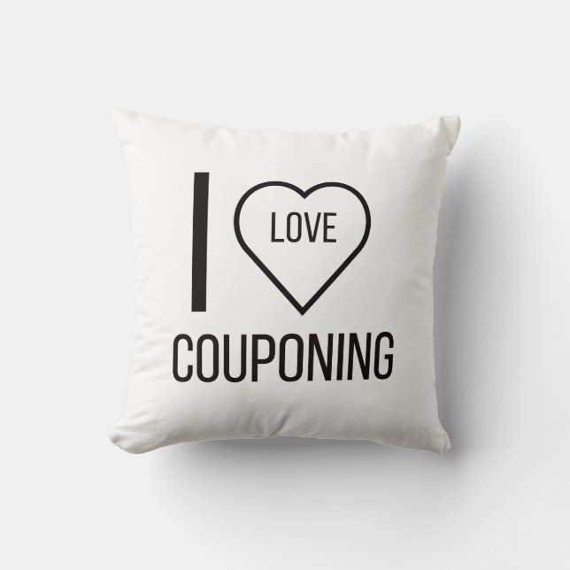 I LOVE COUPONING CUSHION (Front)