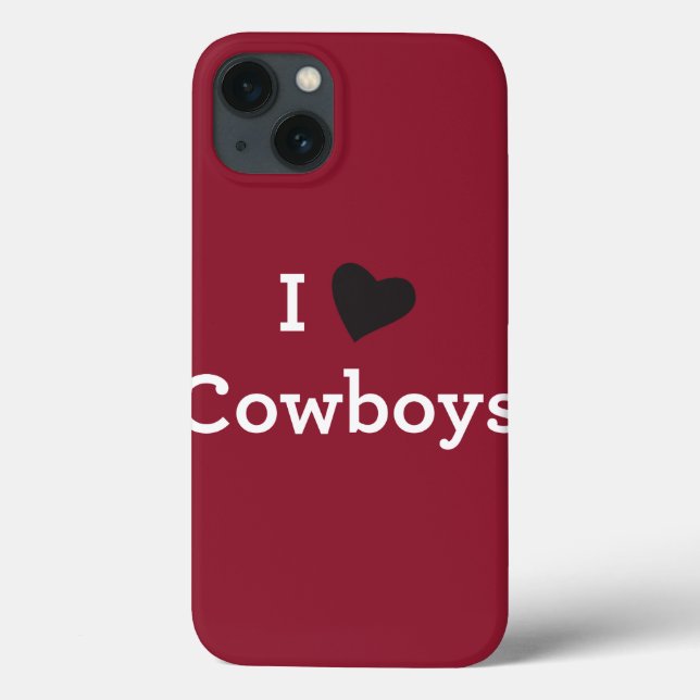I Love Cowboys Case-Mate iPhone Case (Back)