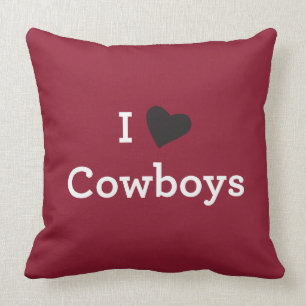 I Love Cowboys Cushion