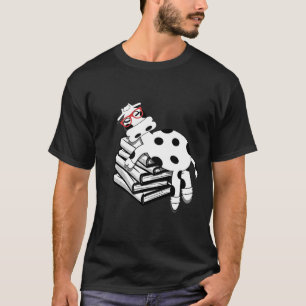 I Love Cows Book Nerd Farmer Teacher Farm Moo T-Shirt