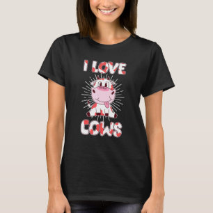 I Love Cows Cute Cow Farmer Cowgirl T-Shirt