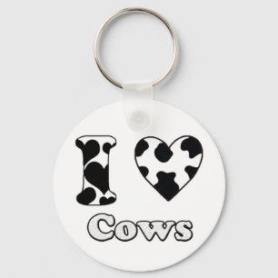 I love Cows Key Ring