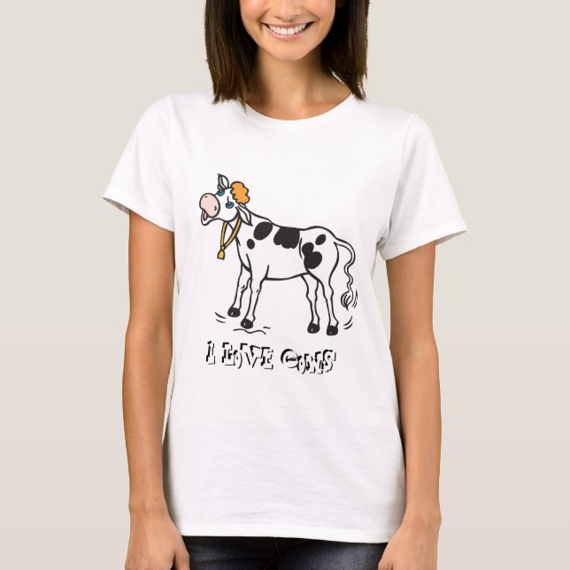 I Love Cows T-Shirt (Front)