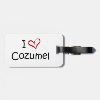 I Love Cozumel Luggage Tag