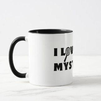 I Love Cozy Mysteries Black and White Mug