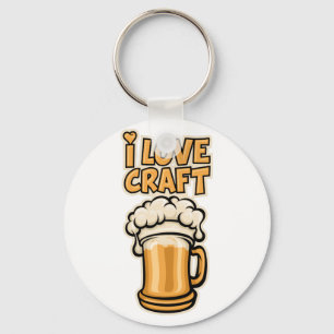 I Love Craft Beer Key Ring