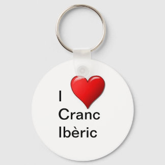 I love Cranc Ibèric Key Ring