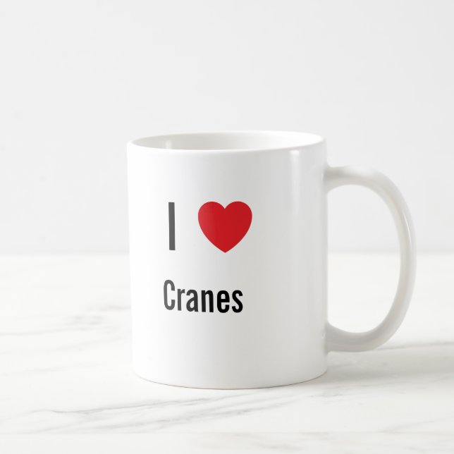 I love Cranes Coffee Mug (Right)