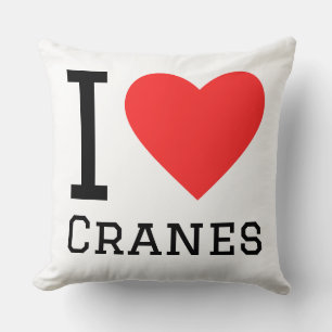 I love cranes cushion