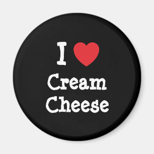 I love Cream Cheese heart T-Shirt Magnet