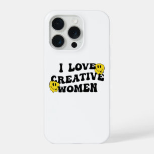 I Love Creative Women (melting smiley) iPhone 15 Pro Case