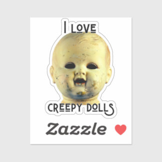 I Love Creepy Dolls - Doll Head