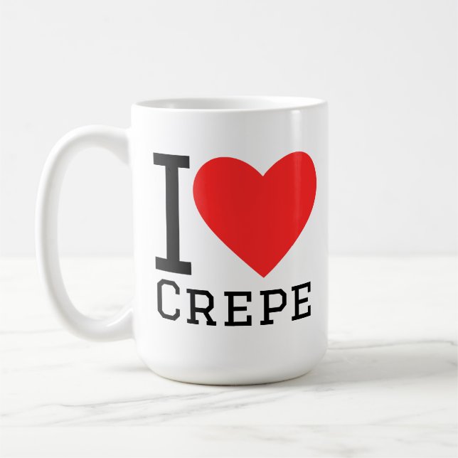 I love crepe coffee mug (Left)