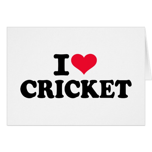 I love Cricket (Front Horizontal)