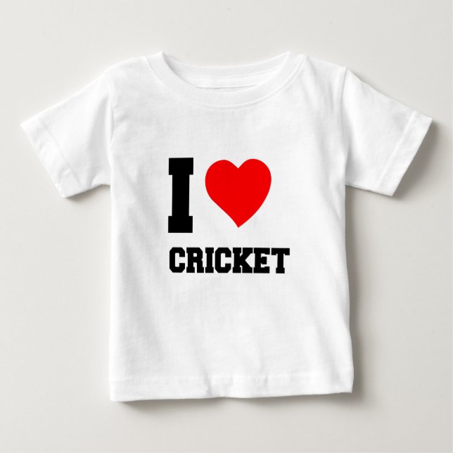 I LOVE CRICKET BABY T-Shirt (Front)