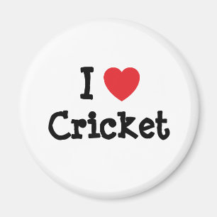I love Cricket heart custom personalised Magnet