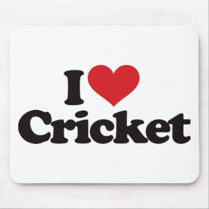I Love Cricket Mouse Pad