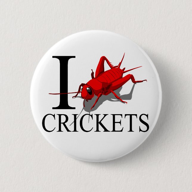 I Love Crickets Buttons (Front)