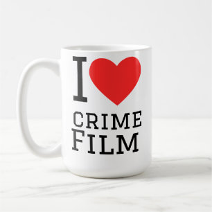 I love crime film coffee mug