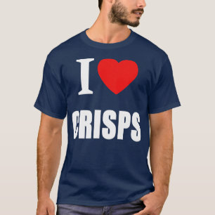 I Love Crisps Traditional Ridged Crinkle Men T-Shirt