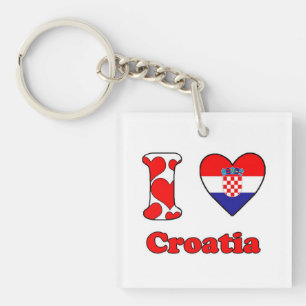 I love Croatia Key Ring