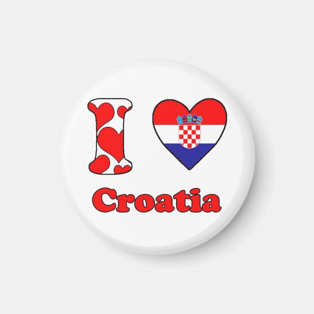 I love Croatia magnet (Front)