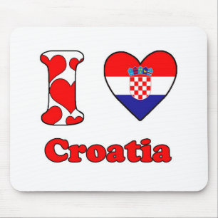 I love Croatia Mouse Pad