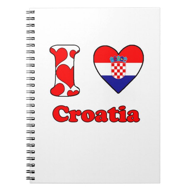 I love Croatia Notebook (Front)