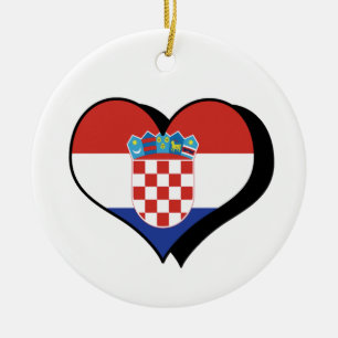 I Love Croatia Ornament
