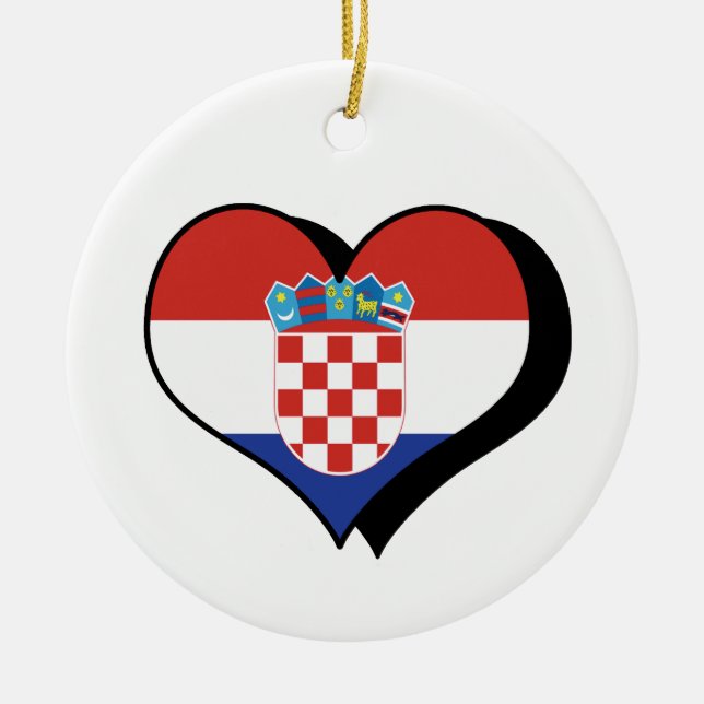 I Love Croatia Ornament (Front)