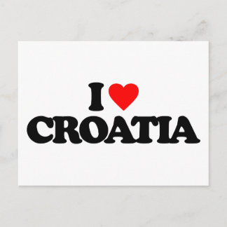 I LOVE CROATIA POSTCARD
