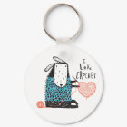 I Love Crochet Keychain
