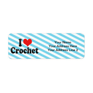 I Love Crochet Return Address Label