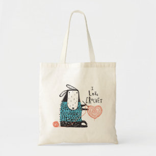 I Love Crochet Tote Bag