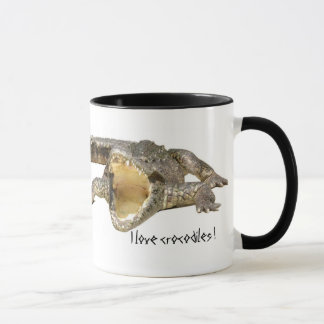 I love crocodiles ! mug
