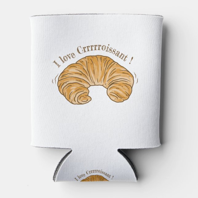 I LOVE CROISSANT, CROISSANT BISCUIT FOOD CAN COOLER (Front)