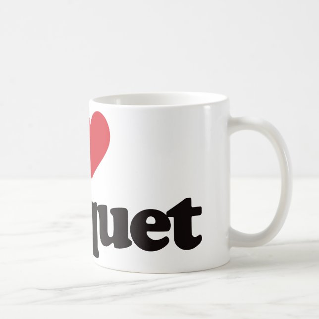 I Love Croquet Coffee Mug (Right)