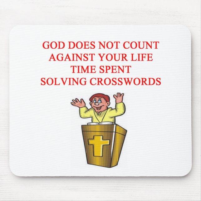 i love crossworgs and scrabble mouse pad (Front)