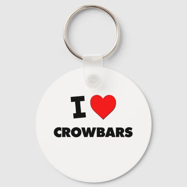 I love Crowbars Key Ring (Front)