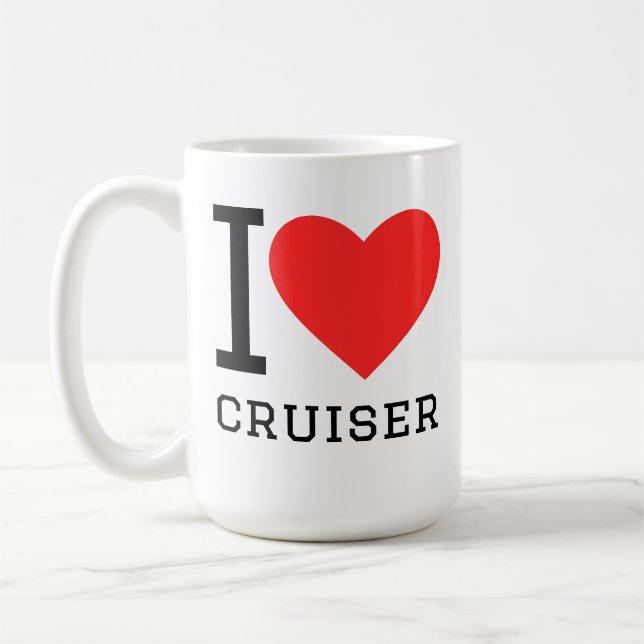 I love cruiser coffee mug (Left)