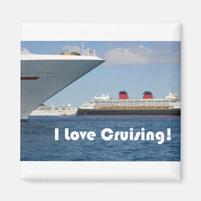 I Love Cruising Magnet (Front)