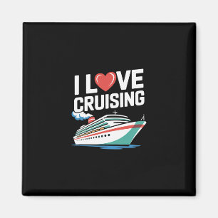 I Love Cruising Nautical Maritime Voyage Magnet
