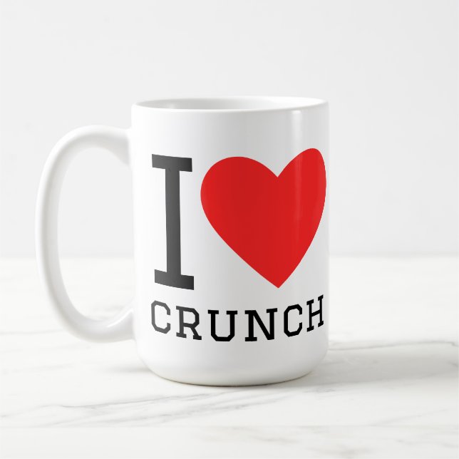 I love crunch coffee mug (Left)