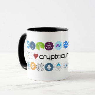 I love cryptocurrencies mug