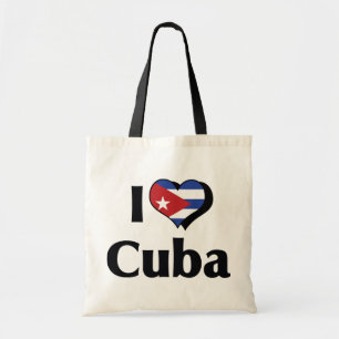 I Love Cuba Flag Tote Bag