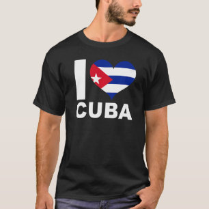 I Love Cuba Heart Flag Cuba T-Shirt