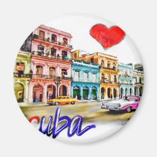 I love Cuba Magnet