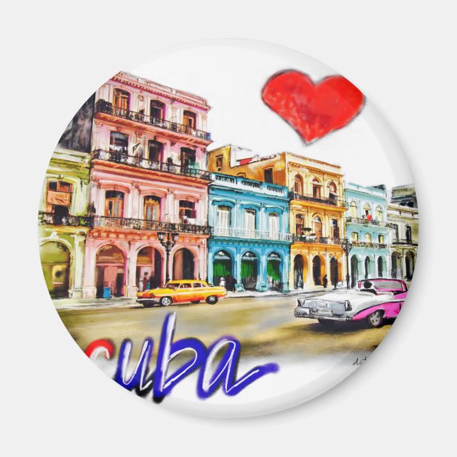 I love Cuba Magnet (Front)