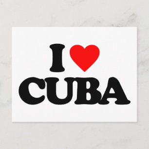 I LOVE CUBA POSTCARD