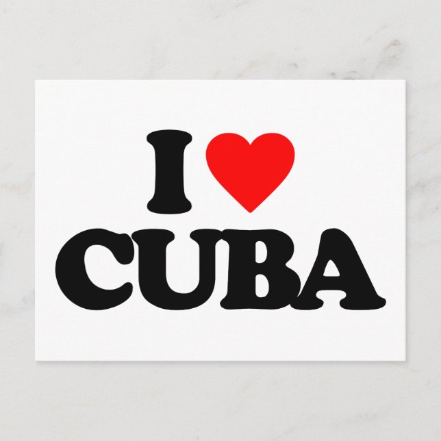 I LOVE CUBA POSTCARD (Front)